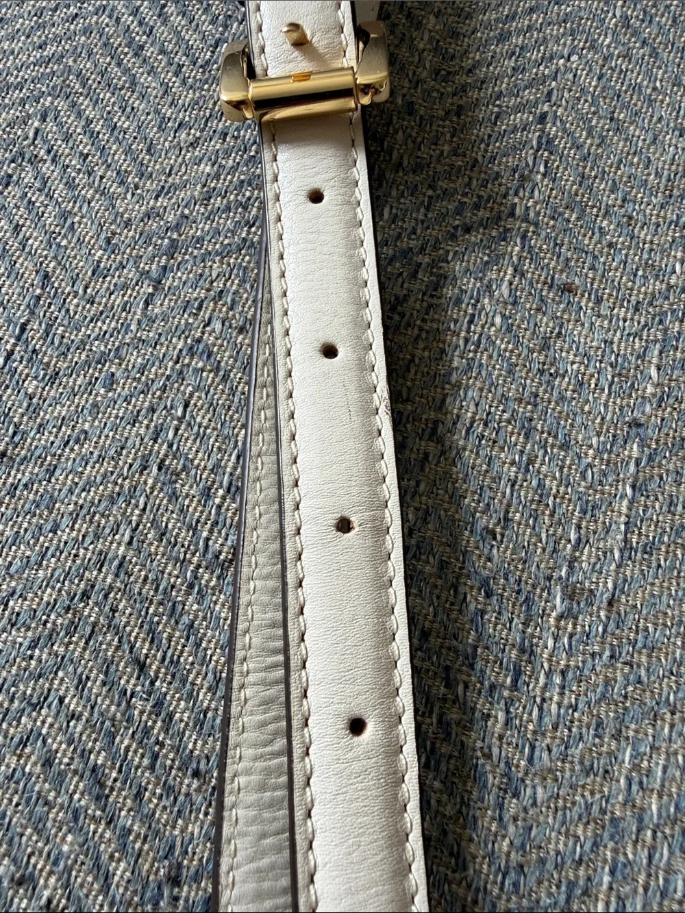 Michael Kors Ivory Leather Crossbody Removable/Adjustable Replacement Strap